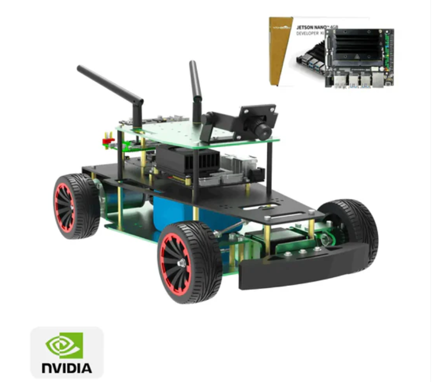 Yahboom AI ROS 로봇 자동차 키트 자율 주행 훈련 Ackerman 구조 Python 프로그래밍(Jetson Nano 4GB SUB 보드가 포함된 R2L 표준 버전)