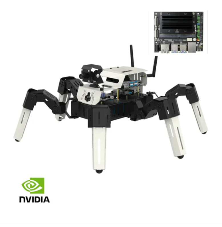 18DOF Muto S2 Hexapod 로봇-Jetson NANO 버전(Jetson NANO SUB 보드 포함)