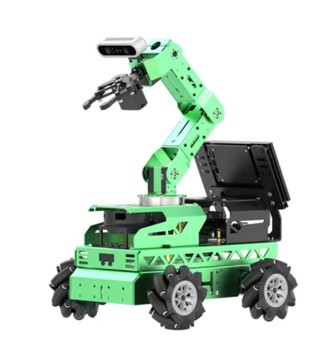 SLAM 매핑/내비게이션을 지원하는 비전 조작기를 갖춘 JetRover ROS 로봇 차량(Jetson Orin Nano 4GB, Mecanum 섀시, LiDAR A1이 포함된 프리미엄 키트)