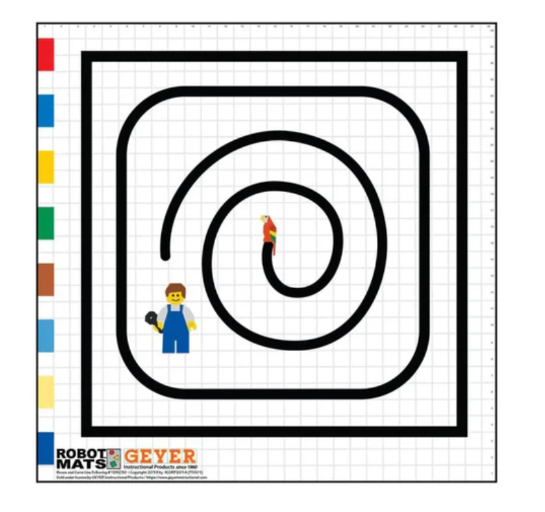 커브 앤 박스 로봇 운동 매트