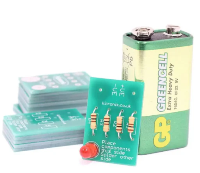 Kitronik 납땜 학습 LED 교실 키트 (25 세트) 학교용 납땜 학습 키트