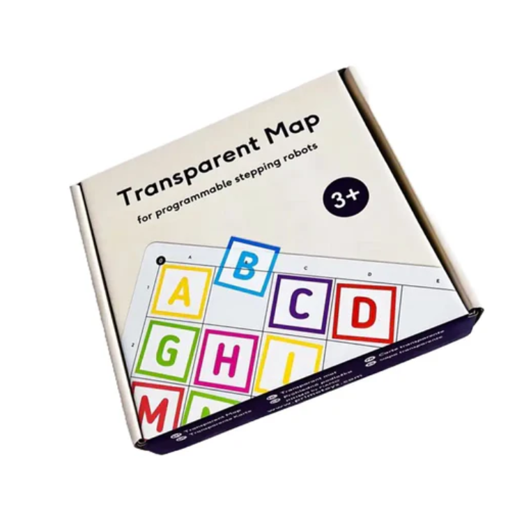 큐베토 코딩 로봇용 Primo Clear Mat 6x6, 프로그래밍 가능한 스테퍼 로봇용 STEM 교육 활동 놀이 매트