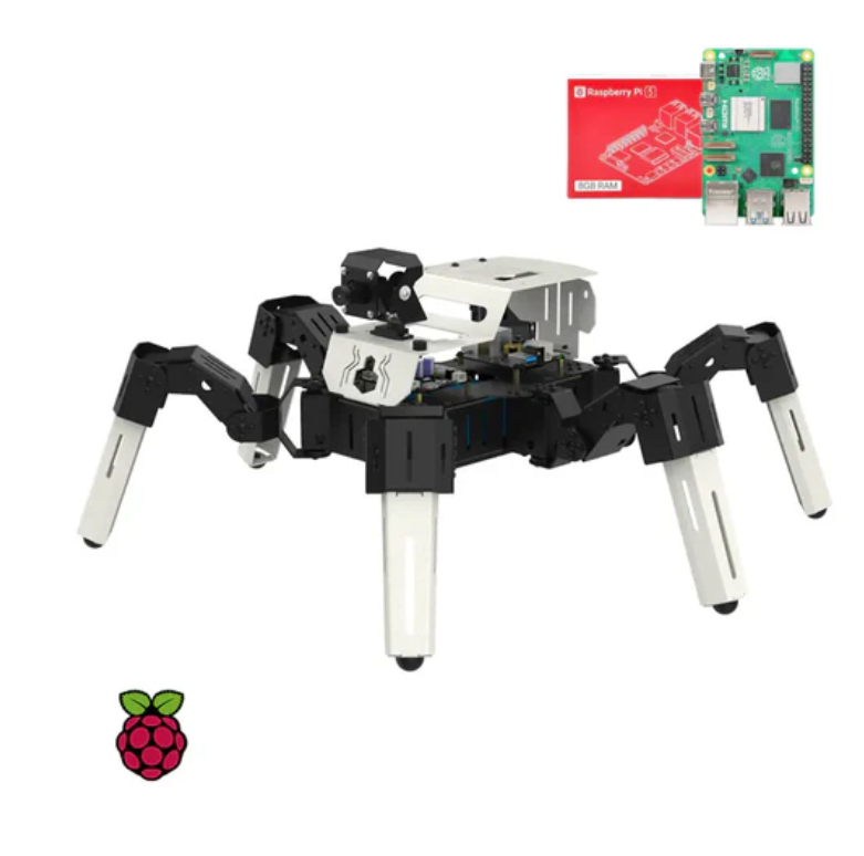18DOF Muto S2 육족 로봇 - 라즈베리파이 버전(Raspberry Pi 5 8GB 보드 포함)