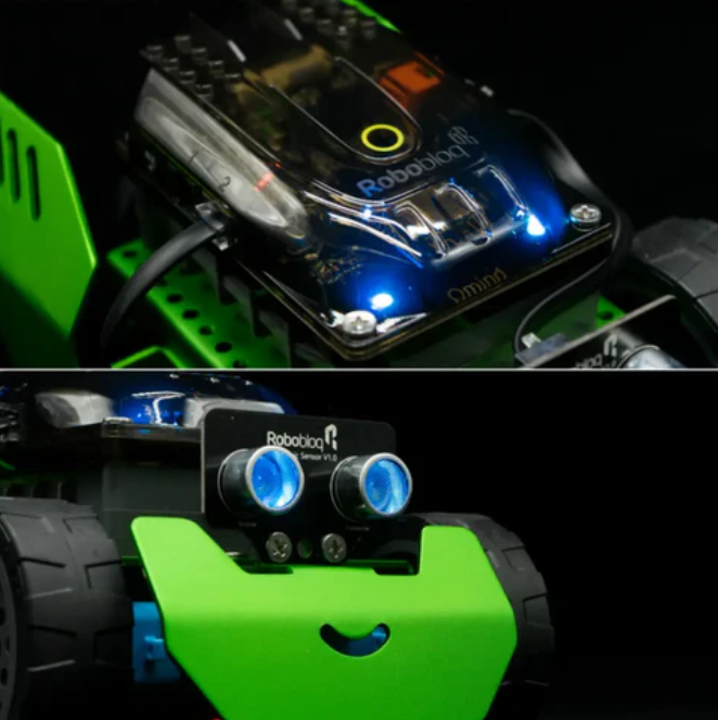 STEM로봇 부속품 Robobloq Q-Scout DIY 기계 시공 로봇 코드 부속품, 리모컨, 청소년 대상