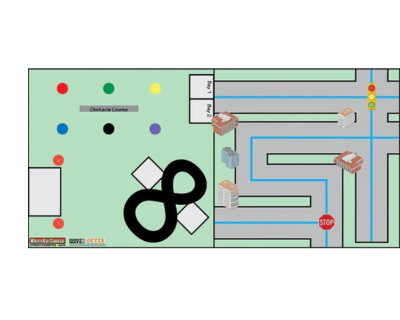 BrickEd 운전 강습 챌린지 매트(FLL 사이즈)